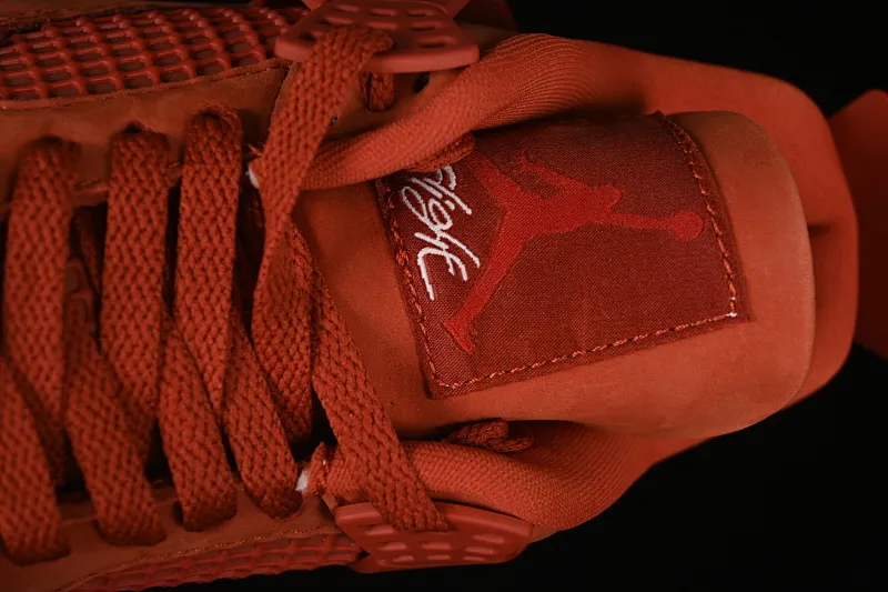 All categories Air Jordan Jordan series basketball shoes Air Jordan 4 L version Nigel Sylvester x Air Jordan 4 OG "Brick By Brick" AJ4 Joe 4 Orange Brown Suede HF4340-800